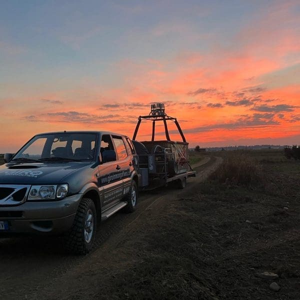 Rientro al campo di decollo sui nostri automezzi.