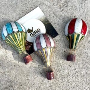 Mongolfiere da appendere in ceramica